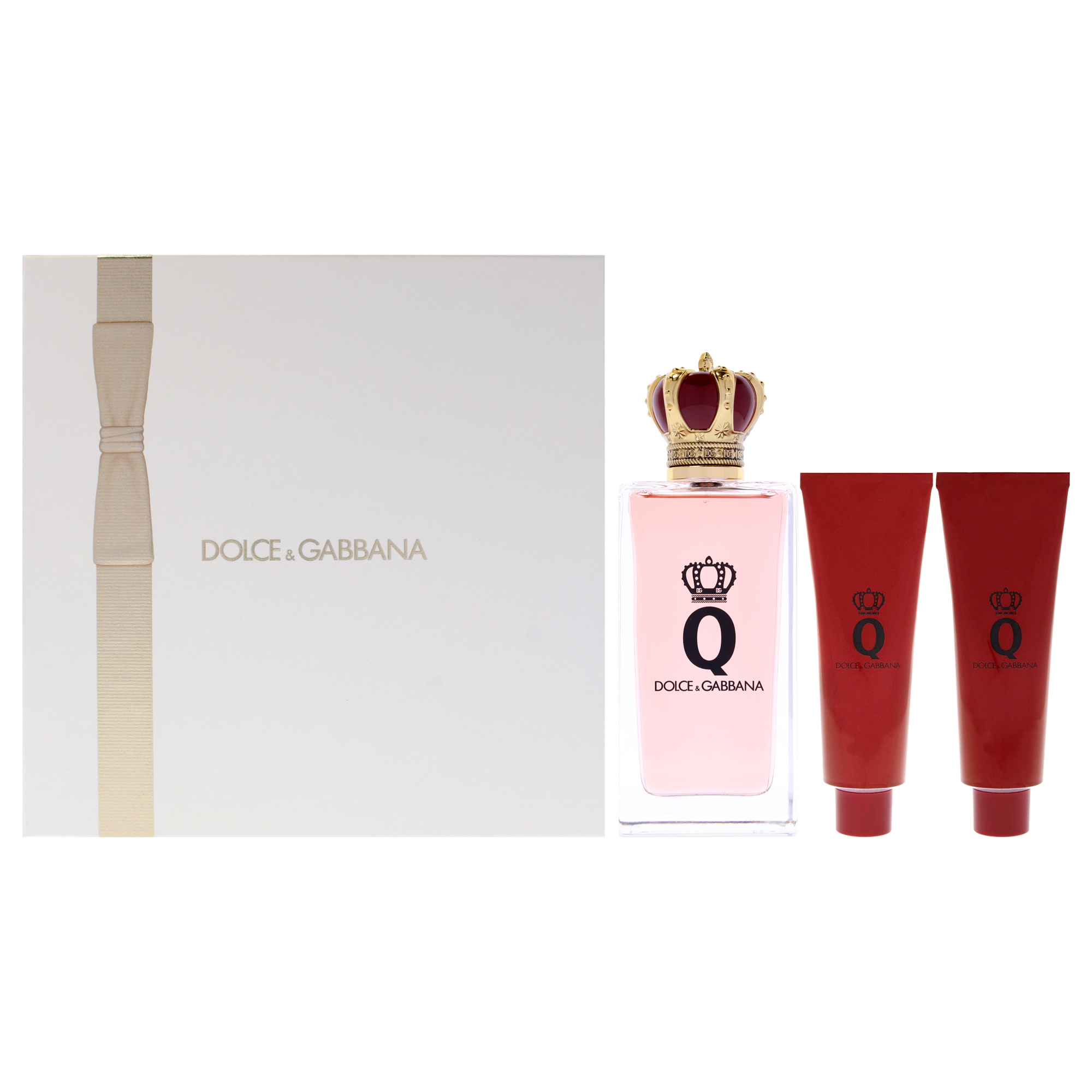 Q Pc Gift Set 33oz Edp Spray 169oz Shower Gel 169oz Body Lotion